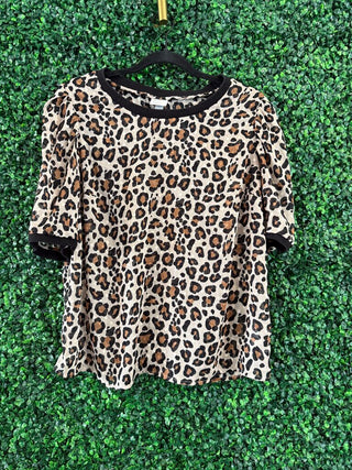 A New Day sheer leopard top, alternate view