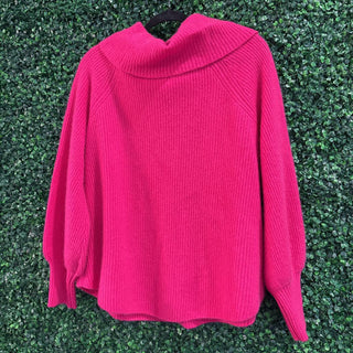 Soft Surroundings cowl neck sweater, detail view