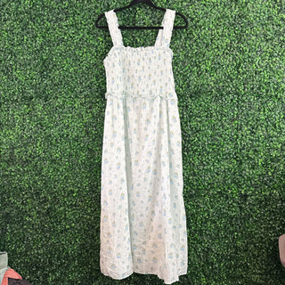 Floral smocked maxi