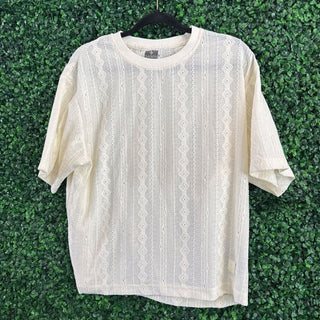 Lacy short sleeve top