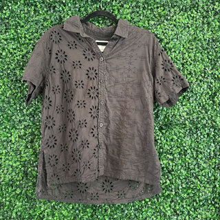 Eyelet button up top