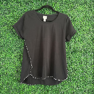 Short sleeve top w/ trim