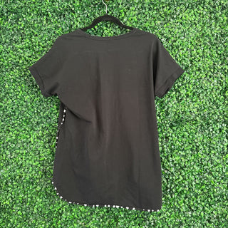 Short sleeve top w/ trim