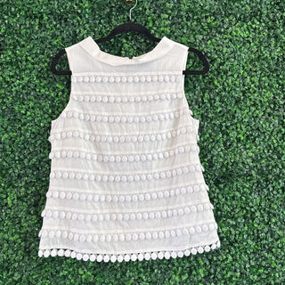 Textured tank w/ back zipper
