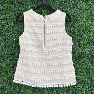 Textured tank w/ back zipper
