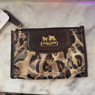 Leopard print coin purse