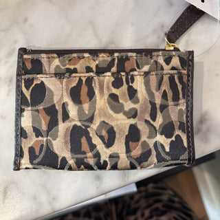 Leopard print coin purse