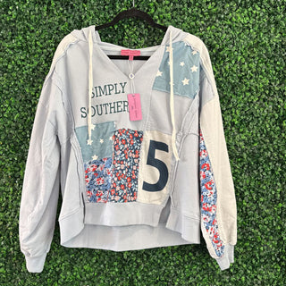 Patchwork hoodie