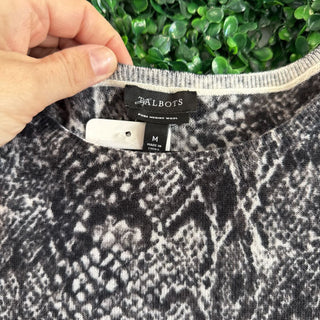 Printed wool sweater