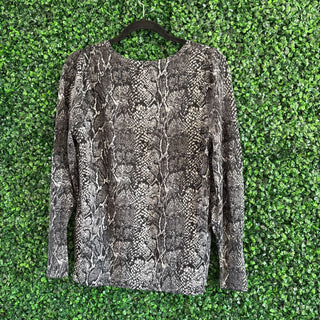 Printed wool sweater