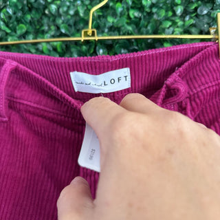 Straight leg corduroy pants
