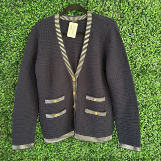 L/S cardigan w/ gold buttons