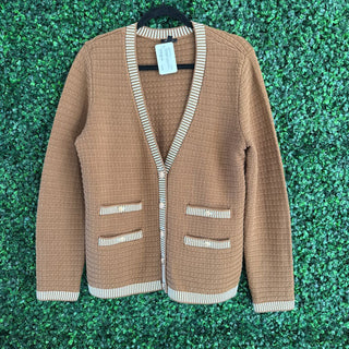 L/S cardigan w/ gold buttons