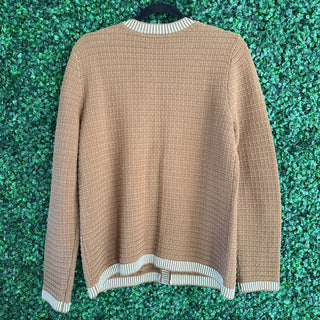 L/S cardigan w/ gold buttons