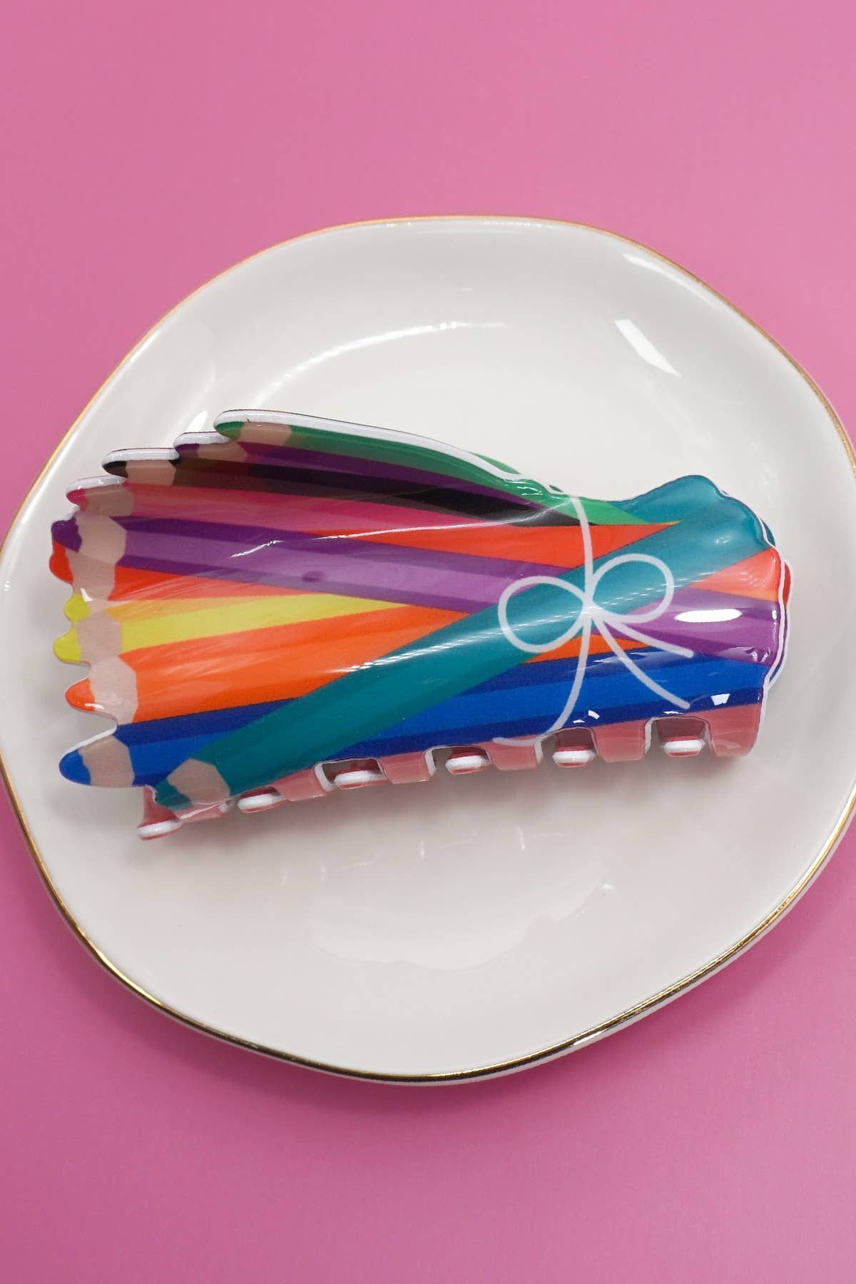 JOSSLYN by Wall to Wall - BOOK STACK SCHOOL HAIR CLAW CLIPS | 40H857