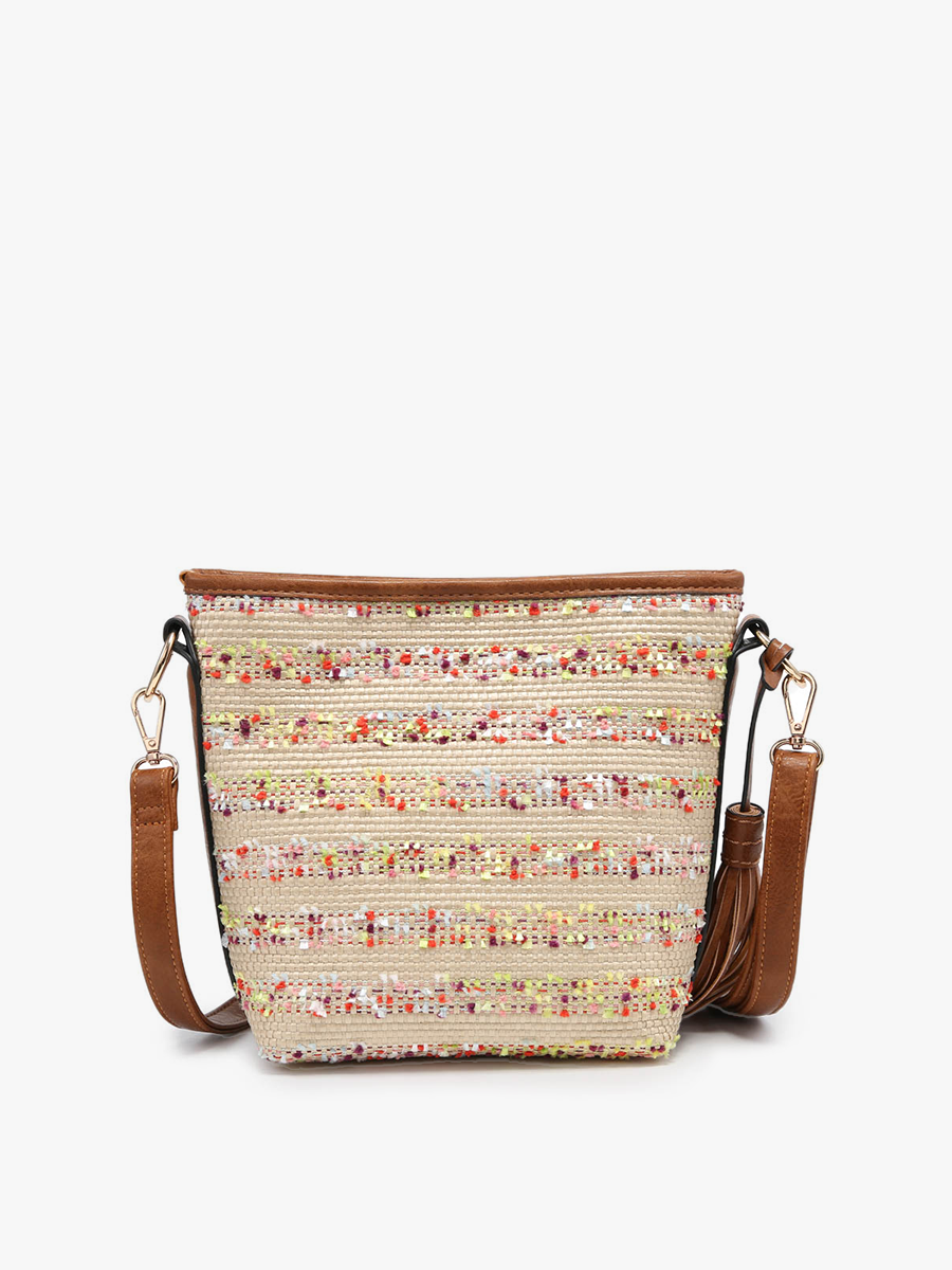Jen & Co. - *SALE* M1915 Autumn Straw Textured Crossbody